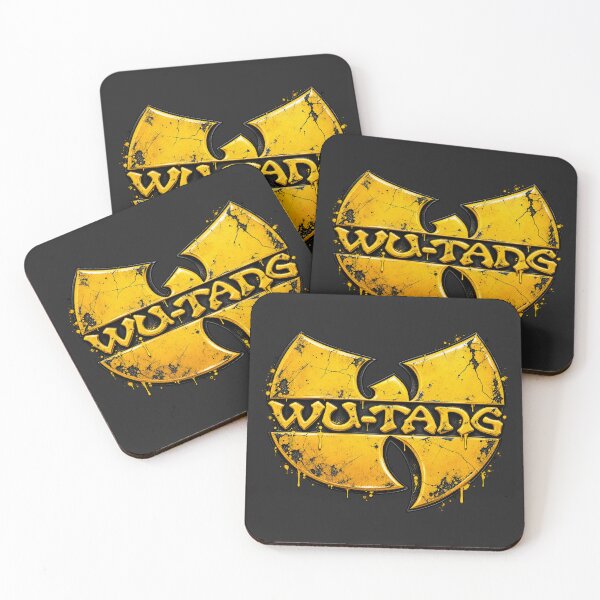 Item preview, Wu Tang Clan Yellow Cracked Paint Drip Logo Style designed and sold by VintageSocArt.