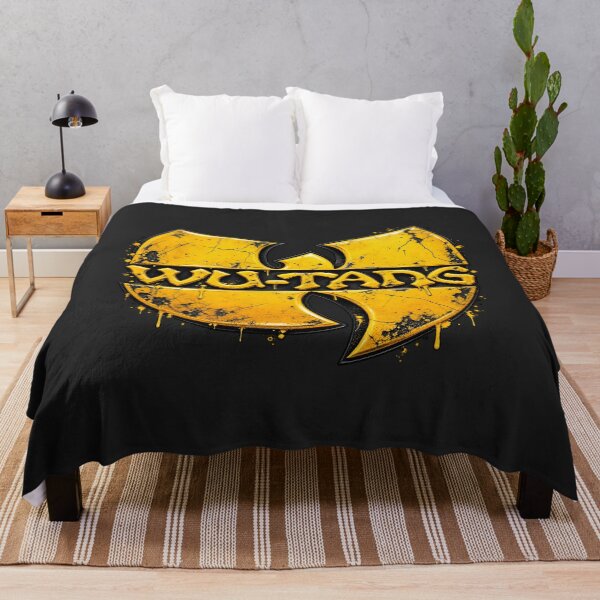 Item preview, Wu Tang Clan Yellow Cracked Paint Drip Logo Style designed and sold by VintageSocArt.
