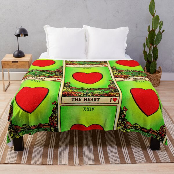 Item preview, Lenormand Heart Card XXIV Retro Fortune Card in Green designed and sold by Fani*.