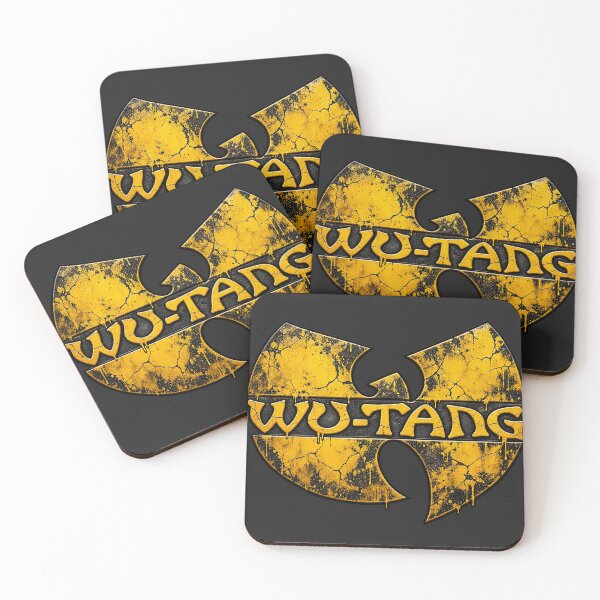 Item preview, Wu Tang Clan Yellow Distressed Cracked Logo Iconic designed and sold by VintageSocArt.