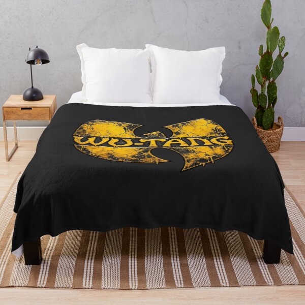 Item preview, Wu Tang Clan Yellow Distressed Cracked Logo Iconic designed and sold by VintageSocArt.