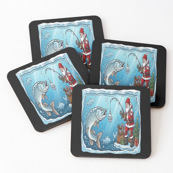 Item preview, Santa Ice Fishing for Fish designed and sold by BladiWChampion.