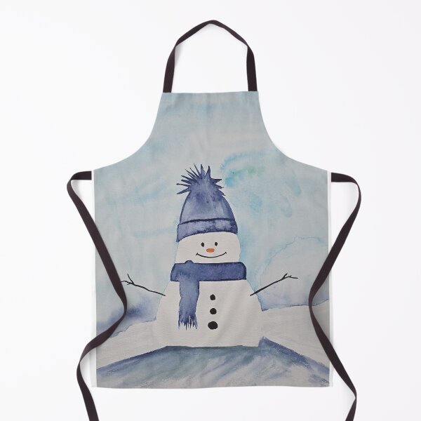 Item preview, Snowman in Blue Hat and Scarf Christmas Card designed and sold by MKHENSON.