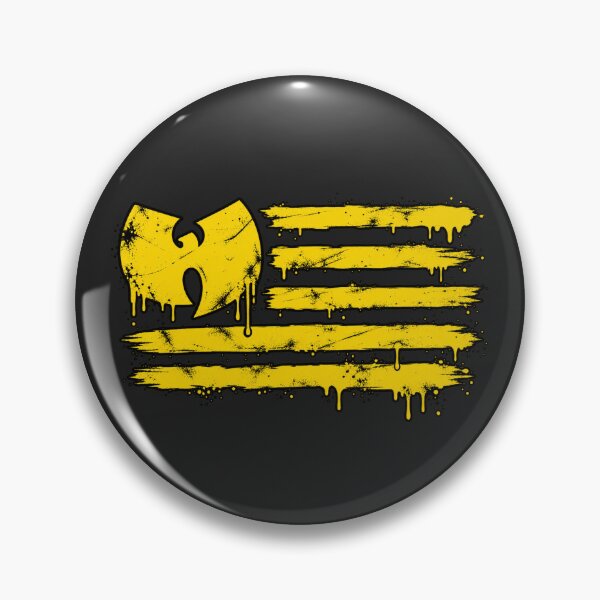 Item preview, Wu Tang Clan Yellow Dripping Flag Style Graffiti designed and sold by VintageSocArt.