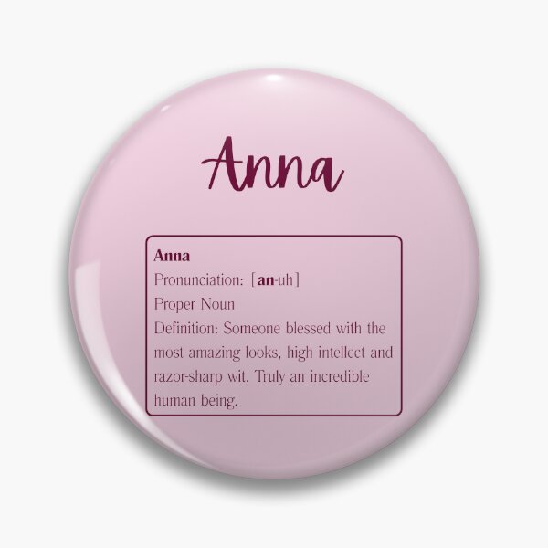 Artikelvorschau, Anna – Eine Wörterbuchdefinition entworfen und verkauft von AndysTeeShop.