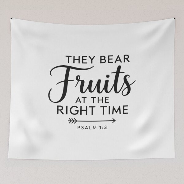 Item preview, They Bear Fruits at the Right Time – Psalm 1:3 Christian T-Shirt designed and sold by Obiechefu.