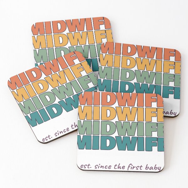 Item preview, Retro Stacked Midwife Vintage Typography designed and sold by myriamec.