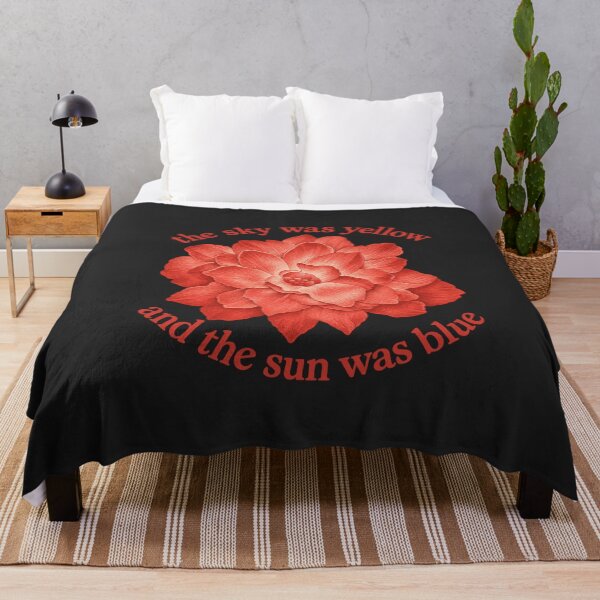 Item preview, The Sky Was Yellow And The Sun Was Blue Red Flower designed and sold by VintageSocArt.