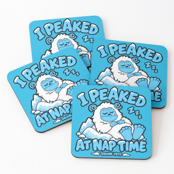 Item preview, I Peaked at Nap Time – Drunk Yeti Sleepy Humor designed and sold by DrunkYeti.