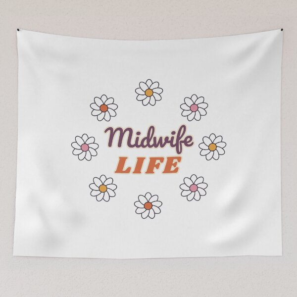 Item preview, Midwife Life Daisy Flowers designed and sold by myriamec.