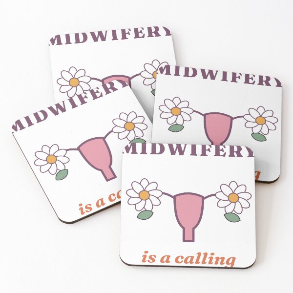 Item preview, Midwifery Is a Calling Floral Uterus designed and sold by myriamec.