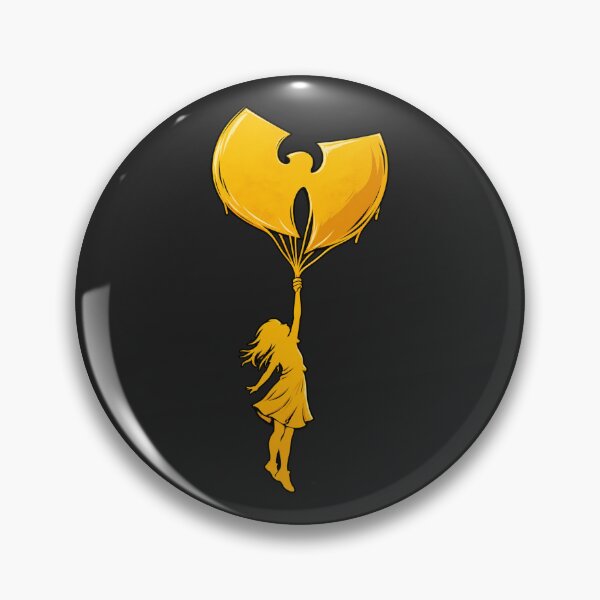 Item preview, Wu Tang Clan Girl Holding Yellow Balloon Logo designed and sold by VintageSocArt.