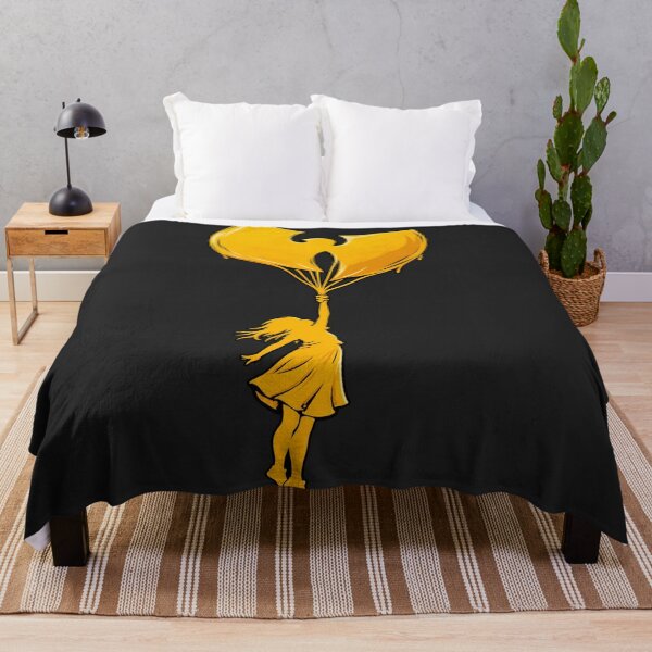 Item preview, Wu Tang Clan Girl Holding Yellow Balloon Logo designed and sold by VintageSocArt.