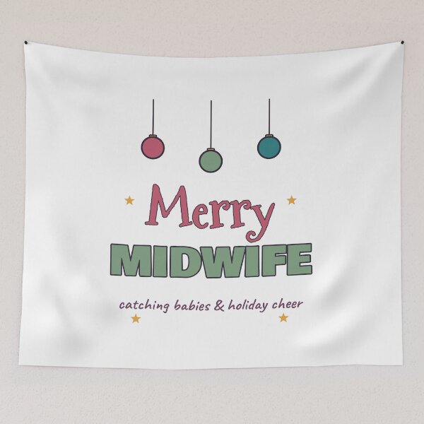 Item preview, Merry Midwife Christmas Holiday designed and sold by myriamec.
