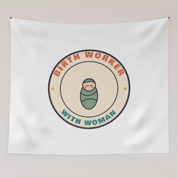 Item preview, Birth Worker Badge Minimal Midwife designed and sold by myriamec.