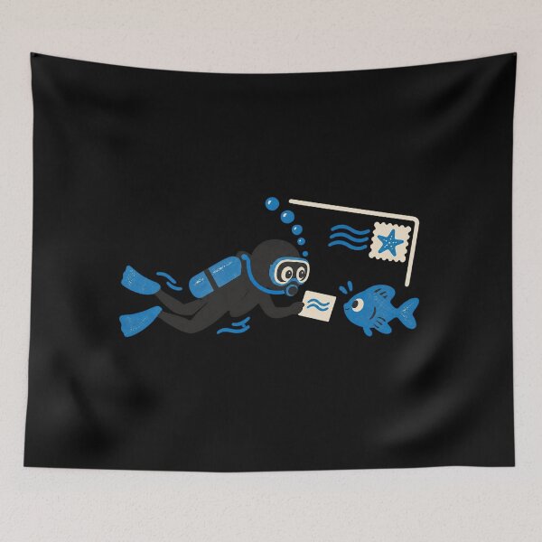 Item preview, Scuba Diver Sharing an Underwater Postcard designed and sold by AMICO77.