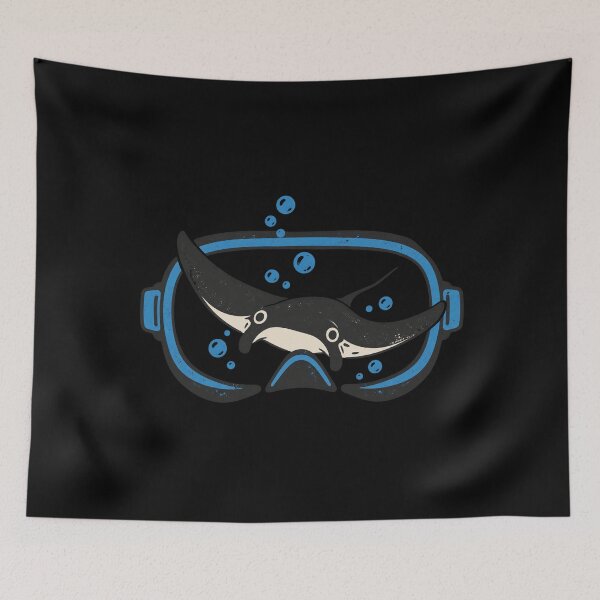 Item preview, Friendly Manta Ray Through a Scuba Mask designed and sold by AMICO77.
