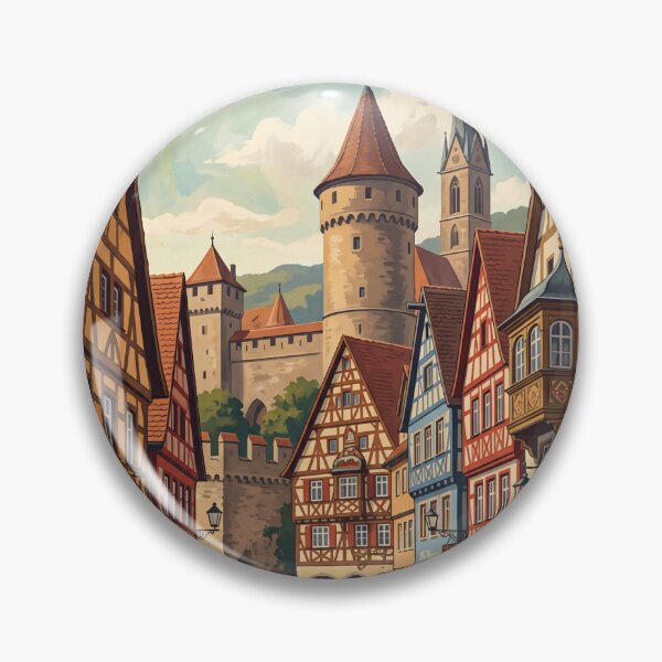 Item preview, Dinkelsbuhl Germany - Vintage Medieval Old Town designed and sold by Bomax121.