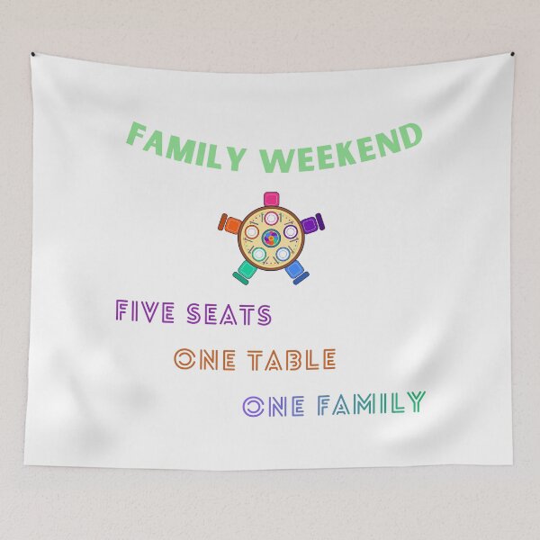 Item preview, Family Weekend - Colourful Family Time Design designed and sold by JiderichHub.