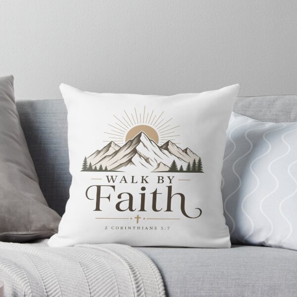 Item preview, Walk By Faith | Christian Mountain Landscape Design designed and sold by Illustrated Faith.