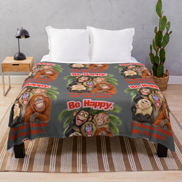 Item preview, Be Happy It Pisses People Off the Most – Funny Monkeys designed and sold by Szpaku desart .