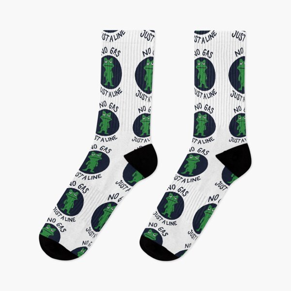 Item preview, No Gas Just A Line Unimpressed Frog Deadpan Meme designed and sold by  MOHAMED.