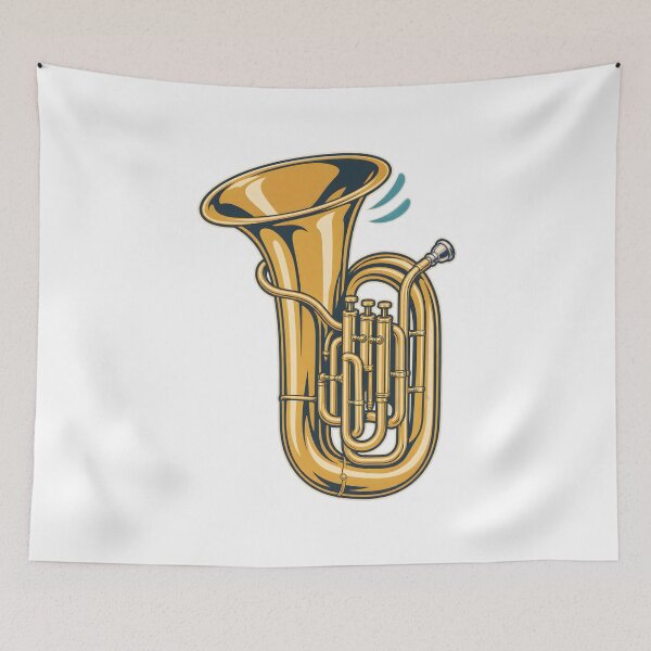 Item preview, Tuba Player Brass Bell Graphic designed and sold by Philippa Shop.