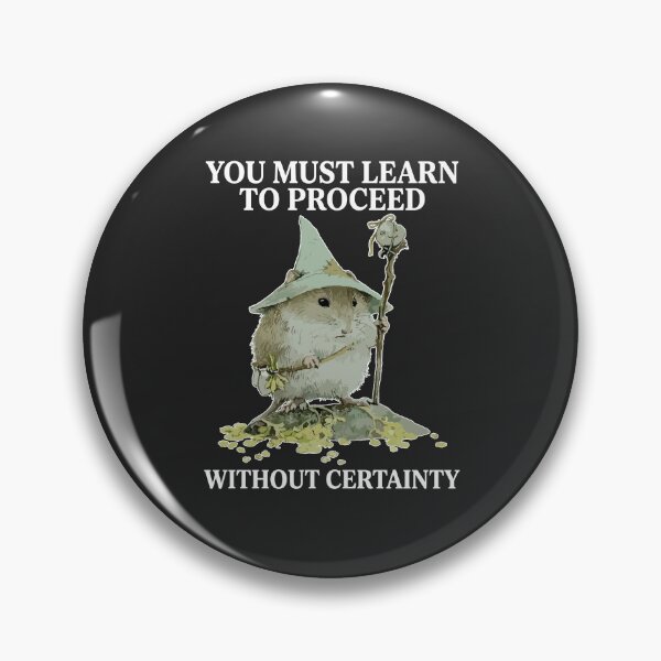 Item preview, You Must Learn To Proceed Without Certainty Cute Wizard Hamster Magic Staff designed and sold by mareix.