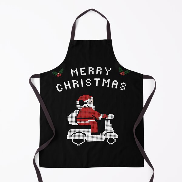 Item preview, Pixel Art Santa Claus Riding Scooter Christmas⁠ designed and sold by SPOOKY DESIGN.