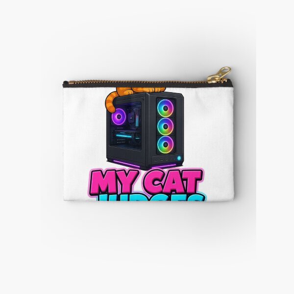 Item preview, My Cat Judges My PC Build Funny Gamer Cat RGB Computer designed and sold by TitanForged.