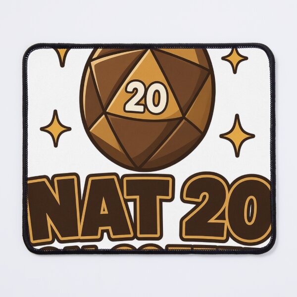Item preview, Nat 20 On Coffee Funny D20 Dice Tabletop RPG Coffee Lover designed and sold by TitanForged.