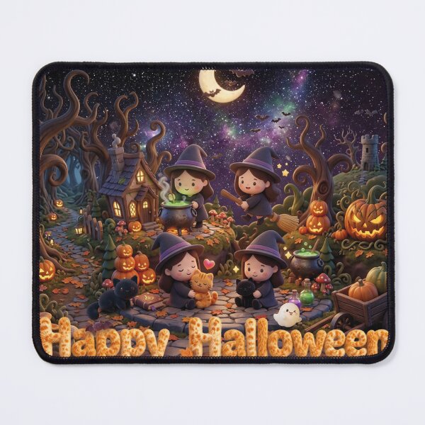 Item preview, Cute Halloween Witches designed and sold by EtelGodoy.