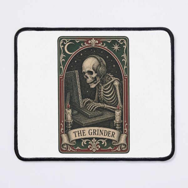 Item preview, The Grinder Tarot Card Skeleton designed and sold by MOSIDRIP™.