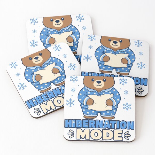 Item preview, Hibernation Mode Activated Cozy Sleepy Bear Winter Pajamas designed and sold by TitanForged.