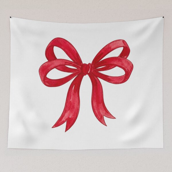 Item preview, Minimalist Vibrant Red Christmas Bow designed and sold by Shakira & Sahir Press Alliance.