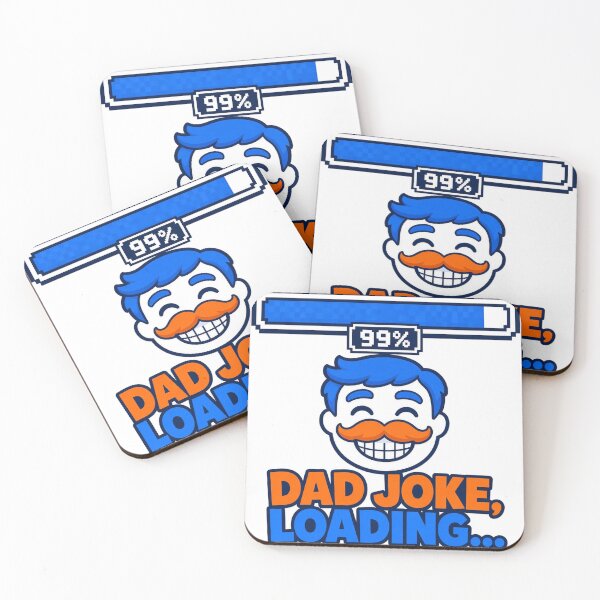 Item preview, Dad Joke Loading Funny Fathers Gift Pixel Progress Bar designed and sold by TitanForged.