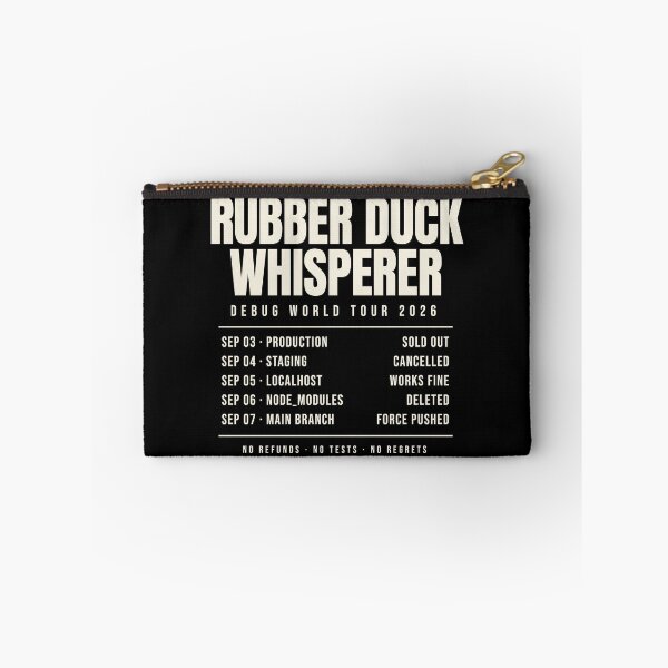 Item preview, Rubber Duck Whisperer Debug Tour (Dark) designed and sold by Esc To Interrupt.