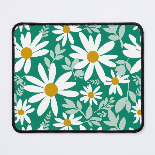 Item preview, Emerald Daisy Garden Botanical Pattern designed and sold by ayhanengin.
