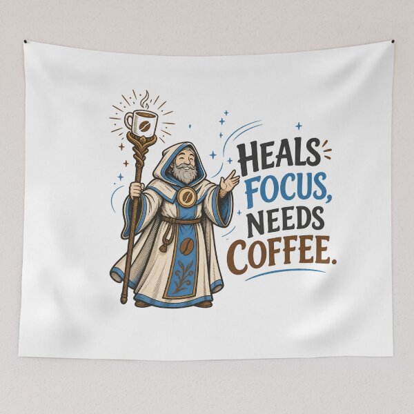 Item preview, Cleric of Caffeine Heals Focus designed and sold by MOSIDRIP™.