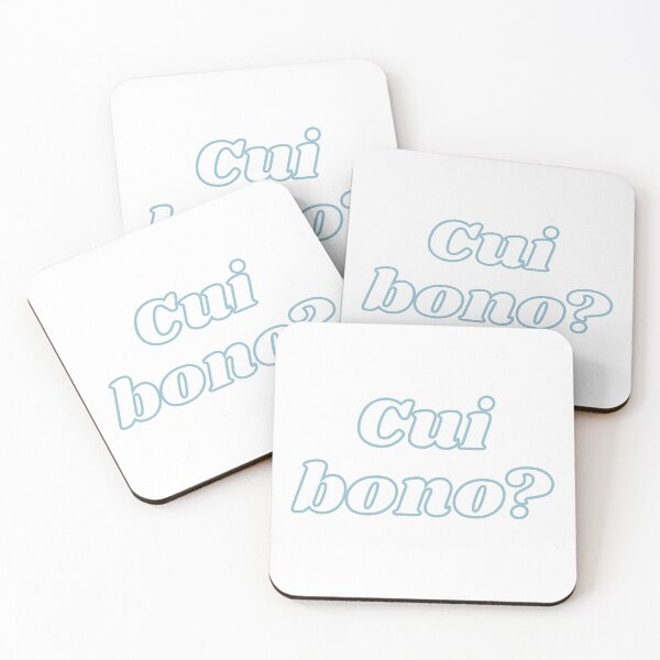 Item preview, Cui Bono? Latin Phrase Who Benefits Elegant Typography designed and sold by HYPNK.