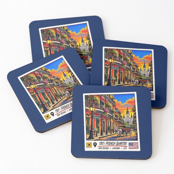 Item preview, French Quarter New Orleans Vintage Travel Art designed and sold by JEFFCORA.