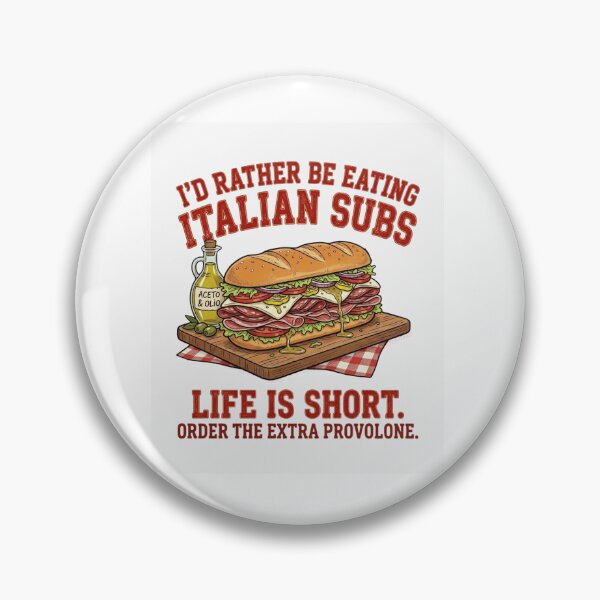 Item preview, I'd Rather Be Eating Italian Subs - Funny Retro Sandwich Lover Design designed and sold by designwiss.