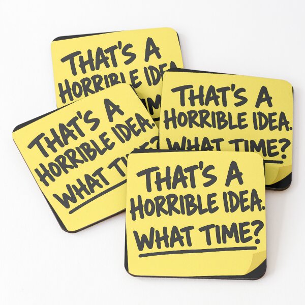 Item preview, That's A Horrible Idea What Time Tee designed and sold by CerealBoxInk.
