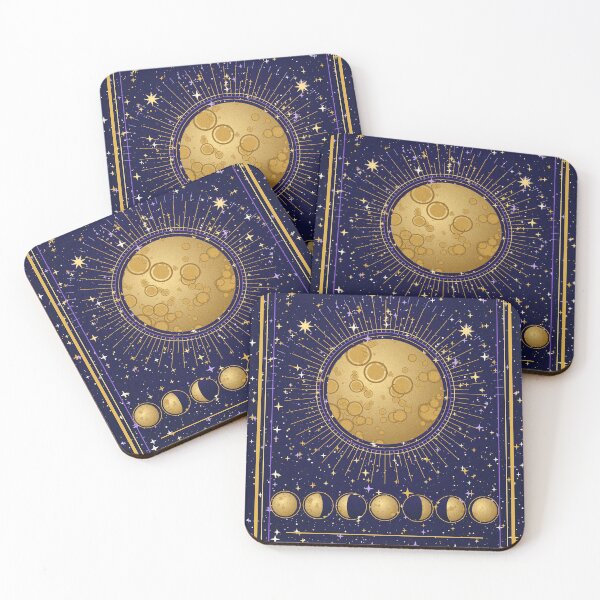 Item preview, Moon Phases Tarot-Style Print designed and sold by coconuth3ad.