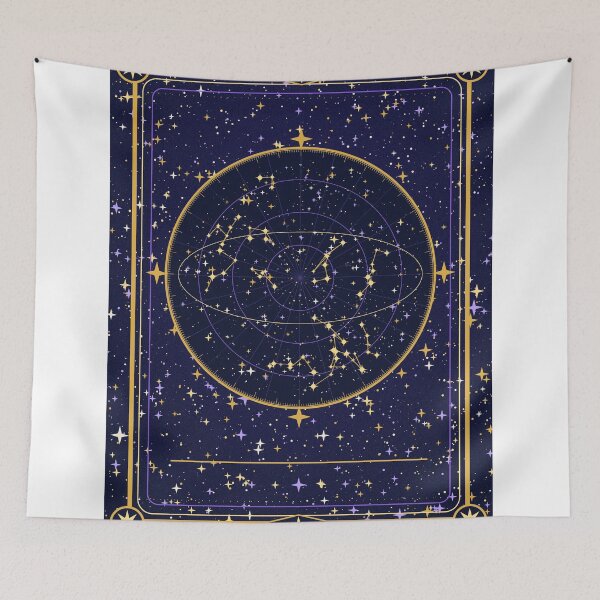 Item preview, Gold Constellation Map Card designed and sold by coconuth3ad.