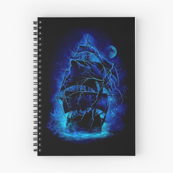 Item preview, Ghost Ship of the Haunted Seas – Spooky Pirate Ship in a Dark, Mysterious Ocean designed and sold by JeraiffsonCorner .
