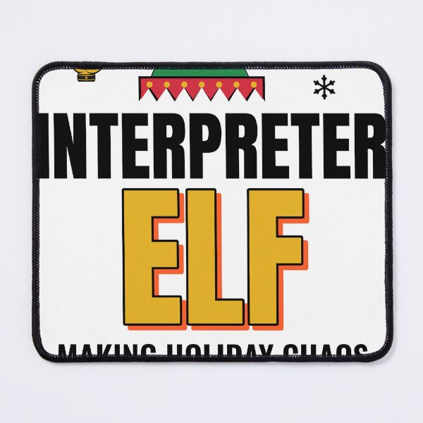 Item preview, ASL Interpreter Christmas Gift - Interpreter Elf, Making Holiday Chaos Accessible designed and sold by DeafChamp.