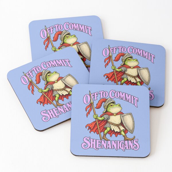 Item preview, Off to Commit Shenanigans Frog Medieval Meme designed and sold by Endless7Art.