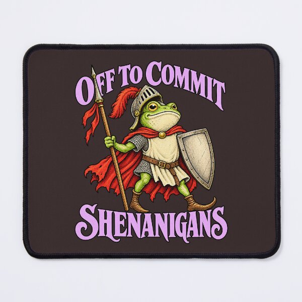 Item preview, Off to Commit Shenanigans Frog Medieval Meme designed and sold by Endless7Art.