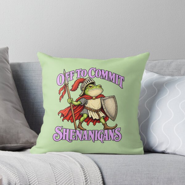 Item preview, Off to Commit Shenanigans Frog Medieval Meme designed and sold by Endless7Art.
